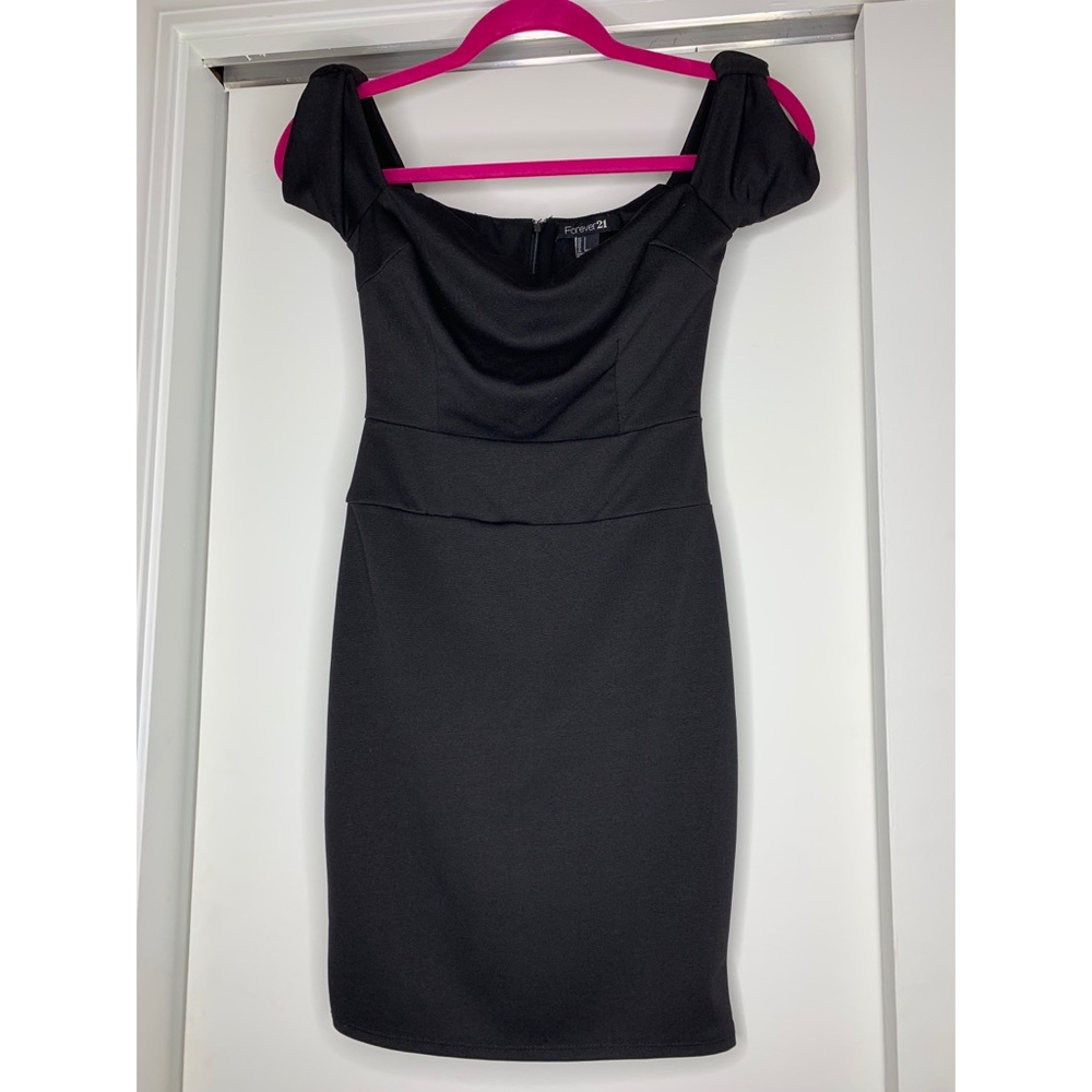 Black cocktail dress